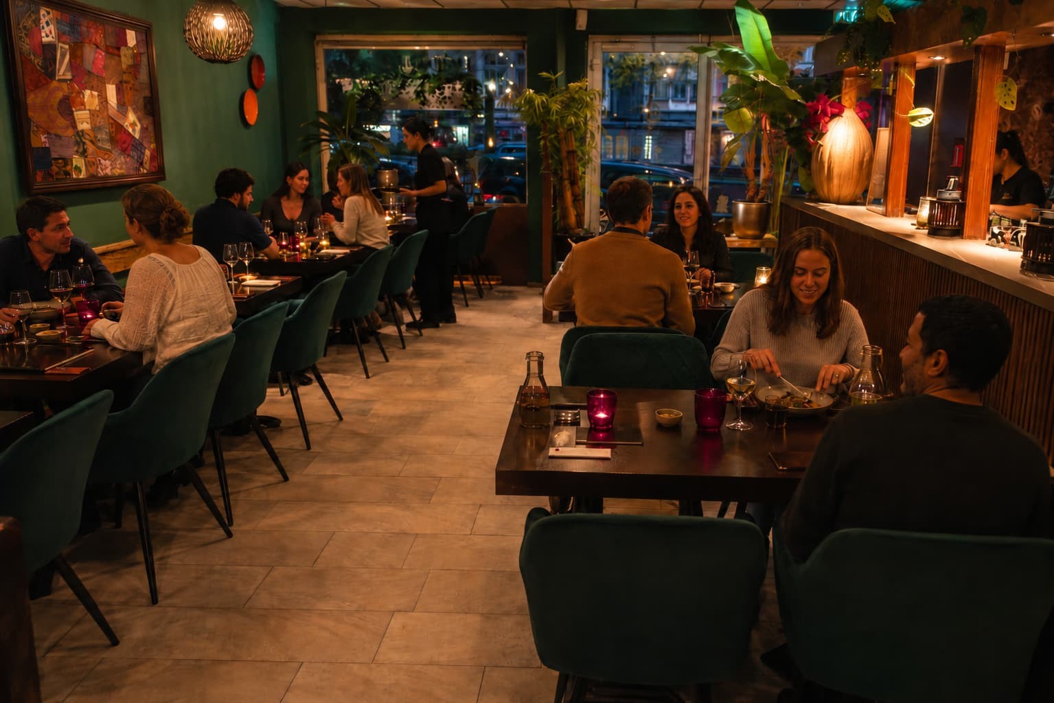 Papaya restaurant interieur Rotterdam