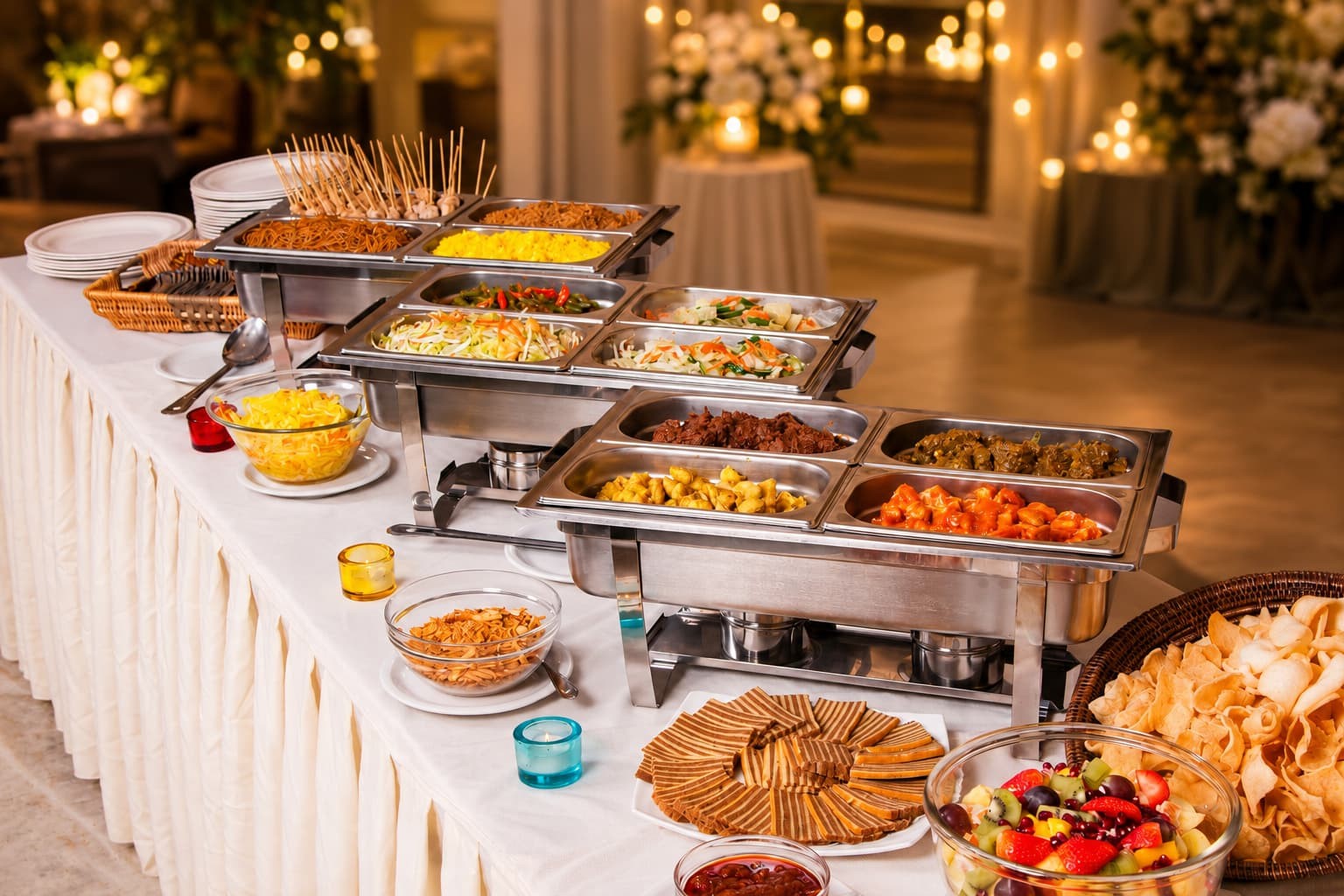 Papaya catering buffet on location – Indonesian buffet for events